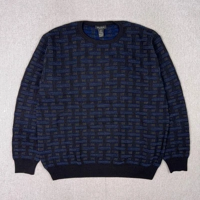 Suéter De Colección Años 90 Mino Milano Tejido Cuello Redondo Para Hombres XL Lana Abuelo Hecho en Italia Foto 1 de 4