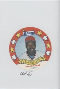 1990 Holsum Bread Superstars Discs Vince Coleman #15