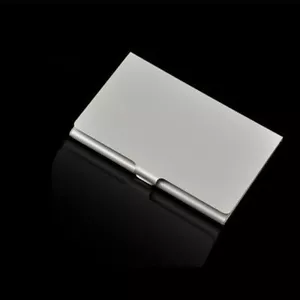 Stainless Business ID Credit Card Holder Wallet Metal Box Case Block RFID - Picture 1 of 7