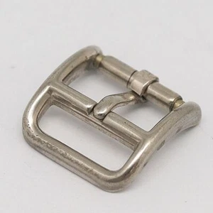 HERMES Genuine Buckle Ladies Wrist Watch Strap Band Parts Silver Color 10mm - Picture 1 of 3