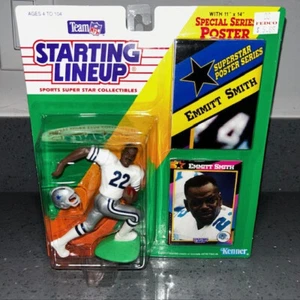 1992 Kenner Starting Lineup Dallas Cowboys Emmitt Smith Brand New Sealed Poster - Picture 1 of 3