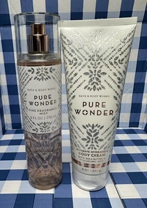 Set Bath & Body Works Pure Wonder Body Cream & Pure Wonder Fine Fragrance Mist - Picture 1 of 2