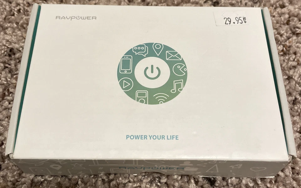 RAVPower 12000mAh External Battery Pack RP-PB061-US-002 - Black