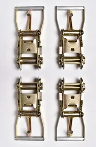 4x Ratchet Snap Handle 2" J Hook Truck Tie Down f Race Hauler Tow Dolly Strap - Picture 1 of 12