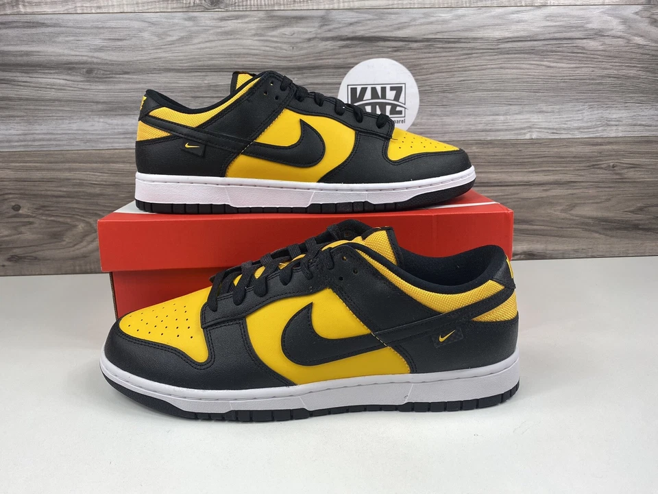 *Zapatos Nike Dunk Low negros universitarios dorados blancos (FZ4618 001) *NUEVOS para hombre Foto 1 de 4