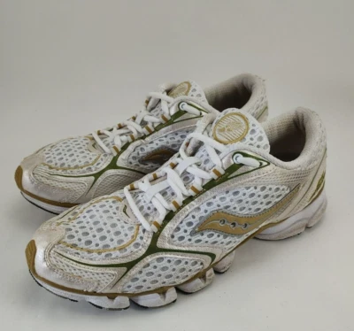 Zapatillas deportivas Saucony Grid Sinister blancas doradas para mujer talla 11 Foto 1 de 4