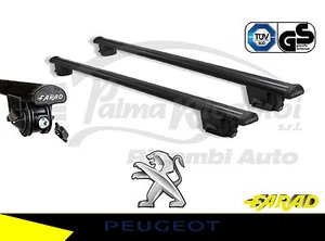 IRON130+SM02 BARRE PORTATUTTO FARAD NERE PEUGEOT PARTNER 2 TEPEE DAL 2008 - Imagen 1 de 1