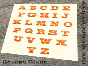 Wunschtext Sticker Or. Tuning Emblem Schriftzug Autoaufkleber Modellbezeichnung - Picture 1 of 2