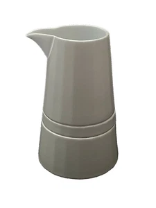 Set crema e zuccheriera impilabile modernista Dansk bianco grigio METRIA TITANIUM - Foto 1 di 9