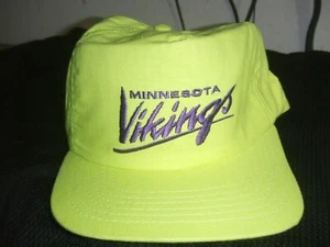 Minnesota Vikings Vintage New Era Cap Mütze Neon verstellbar NFL - Bild 1 von 10