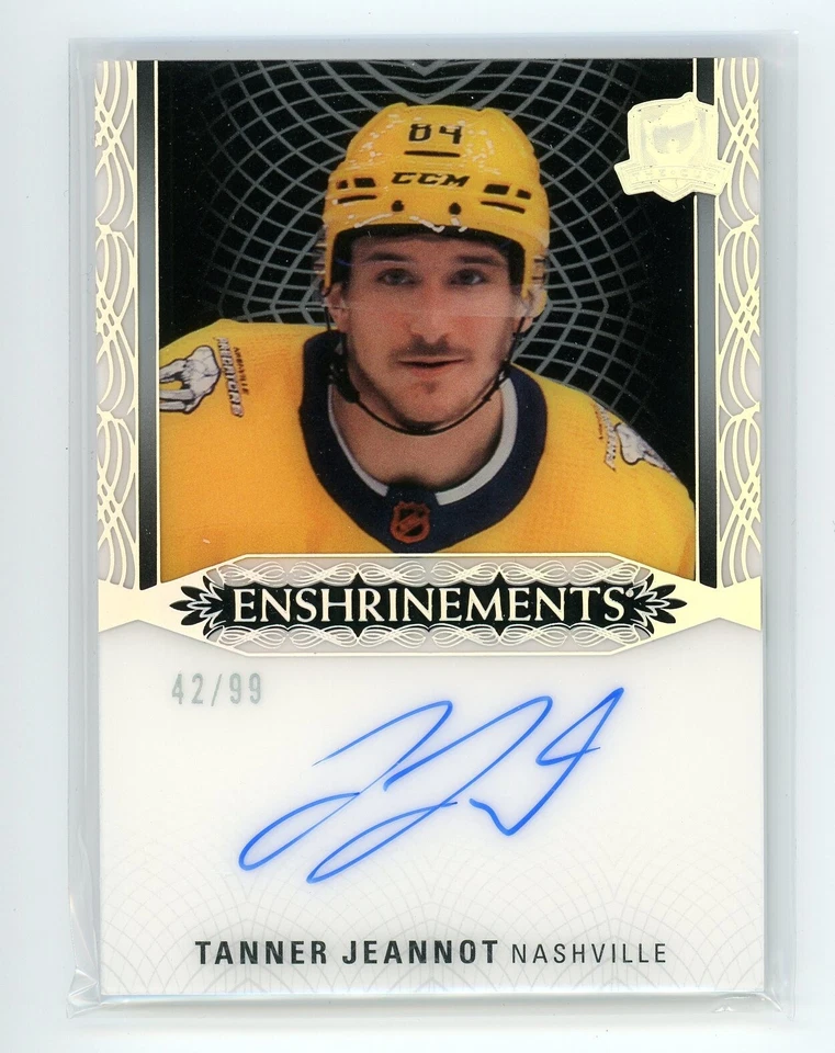 2022-23 UPPER DECK THE CUP TANNER JEANNOT ENSHRINEMENTS AUTO /99 #E-TJ - Image 1 of 1