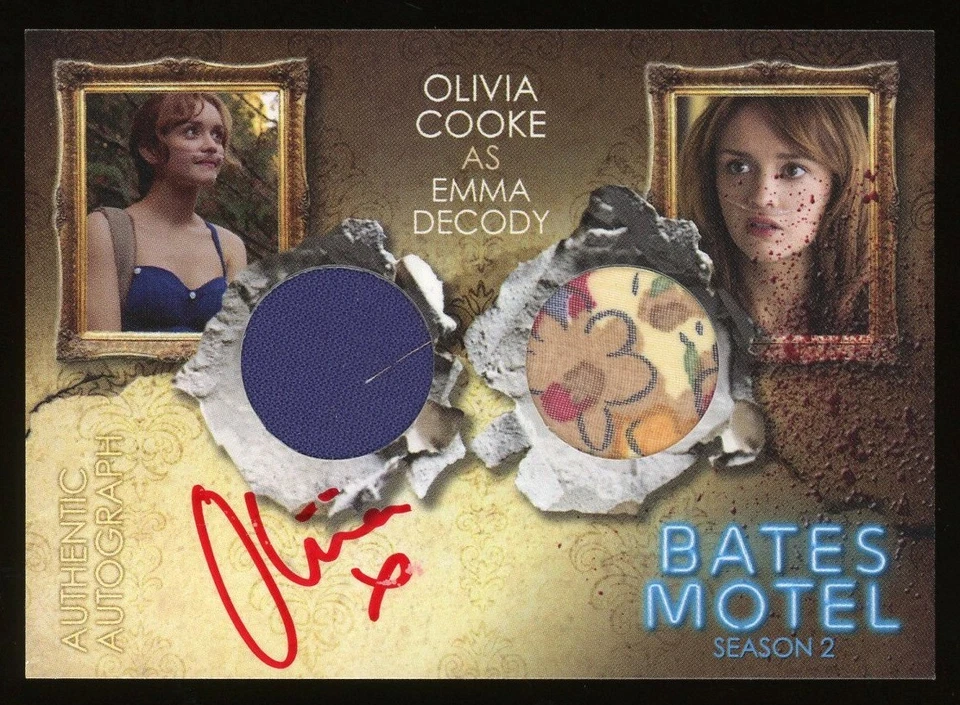 Breygent Bates Motel Season 2 Olivia Cooke Emma Decody Costume Relic Autograph - Image 1 of 2