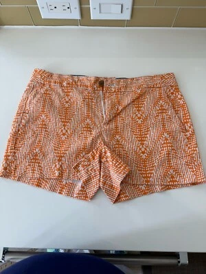 Pantalones Cortos Banana Republic Hampton Fit Talla 8 Frente Plano Floral Algodón Elastizado ¡EXCELENTE ESTADO USADOS! Foto 1 de 4