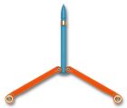 Spyderco BaliYo Klappstift strapazierfähig orange & blau hergestellt in den USA YUS116