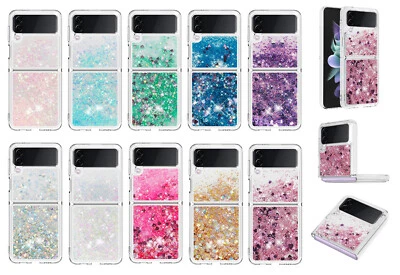 For Samsung Galaxy Z Flip 7/6/5 Case Bling Quicksand Glitter Liquid Phone Cover - Image 1 of 4