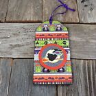 AGD Halloween Decor - Witch Poodle Dog Ornament Tags 1pc Set