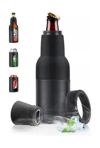 14 oz. Beer Bottle and Can Cooler with Beer Opener,3 in 1 Can Cooler, Slim Ca... - Picture 1 of 7