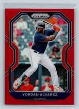 2021 Panini Prizm Red Prizm #224 Yordan Alvarez Houston Astros