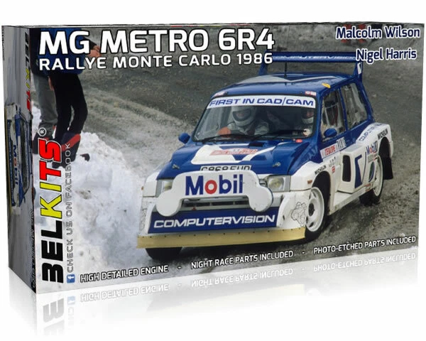 Belkits MG Metro 6R4 Rally Monte Carlo 1986 M.Wilson/N.Harris 1:24 modellismo - Immagine 1 di 1