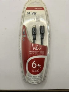 Ativa 6-feet PS/2 Keyboard/Mouse Extension Cable 🐭 When Ya Need It Ya Need It! - Picture 1 of 5