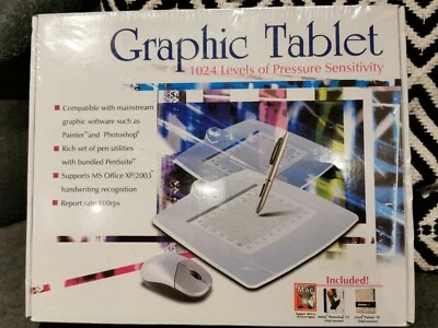 Vintage UC Logic Grafik Tablet & Maus System brandneu in Originalverpackung Mac OS9 winXP - Bild 1 von 4