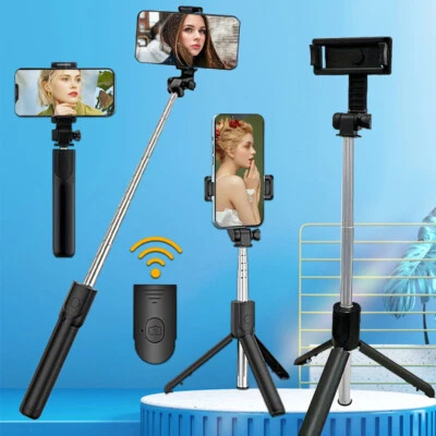 Trípode palo selfie 360° con control remoto inalámbrico Bluetooth para iPhone 13 12 Pro Max 11 Foto 1 de 4