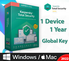 Kaspersky Total Security 1 Device 1 Year - 2022 For Mac & PC
