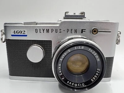 Olympus -Pen F analoge Halbformatkamera mit F.Zuiko Auto-S 38mm 1:1.8 #216665-21 - Bild 1 von 4
