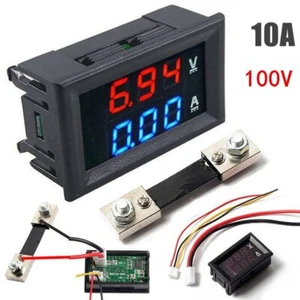 DC 100V 10A Voltmeter Amperemeter LED Dual Digital Volt Amp Meter Anzeige DE - Bild 1 von 7