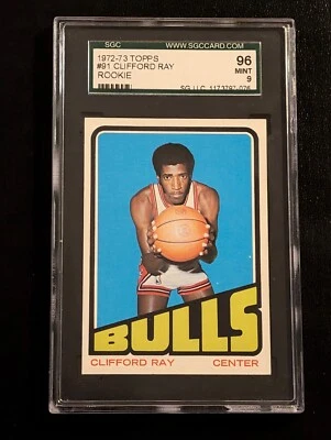 1972 Topps Basketball #91 Clifford Ray RC SGC 9 MINT - Image 1 of 2