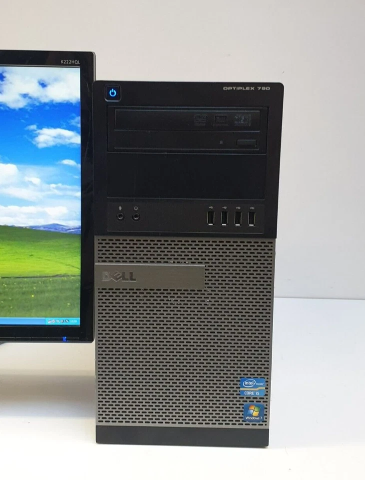 DELL Windows XP Gamer PC DVD Computer i5 HD COM 500GB 4GB Klassiker Retro Spiel - Bild 1 von 4