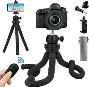 Universal  Flexable Tripod Stand Holder Phone Camera Ring Light Webcam remote