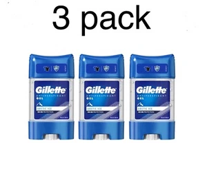 3 x GILLETTE ARCTIC ICE men deodorant antiperspirant gel, 70ml / 2.4 fl.oz - Picture 1 of 2