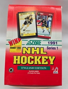 SCORE 1991 Hockey Serie Inglés 1 Caja - Imagen 1 de 6