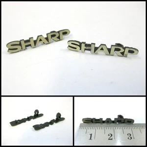 Genuine SHARP Audio Equipment Gold Badge Logo Emblems (30mm) - Picture 1 of 1