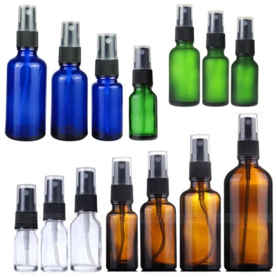 Botellas de spray de aceite de perfume de vidrio de 5 ml-100 ml pulverizador de niebla fina atomizador recargable  Foto 1 de 4