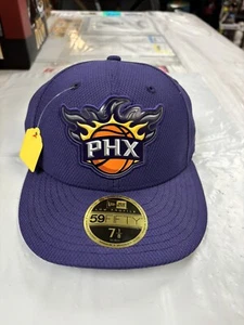 Phoenix Suns NBA New Era 7 1/8 Fitted Hat Cap Purple PHX Low Profile 5950 - Picture 1 of 11
