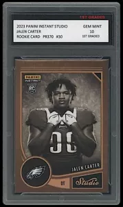 Jalen Carter 2023 Panini Instant Studio 1. Klasse 10 Rookie-Karte #30 Eagles - Bild 1 von 1