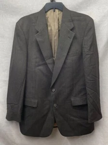 Versini 43L 2 Button Brown Blazer Sport Coat Suit Jacket  - Picture 1 of 10
