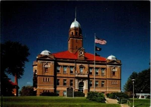Postal Wahoo, NE Nebraska CASA DE LA CORTE DEL CONDADO DE SAUNDERS 1990 4x6 - Imagen 1 de 2