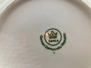 Kahla DDR Goldrand überbackene 7,5" Salat-/Brotteller (5) - Bild 1 von 5