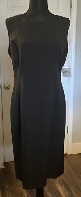 KASPER Women's Black Sleeveless Career Sheath Dress Size 6 Brand New With Tags - Image 1 of 4