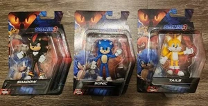 Jakks 5" Sonic The Hedgehog 3 Movie Toy Figure Set SHADOW SONIC & TAILS NEW - Picture 1 of 7