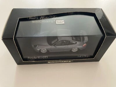 Porsche 911 996 GT3 grey Minichamps 1:43 1/43 limited 430068008 - Photo 1/3