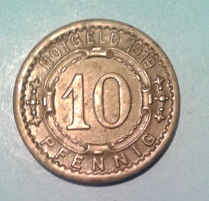 Germany Notgeld 10 Pfennig coin 1919. - Picture 1 of 2