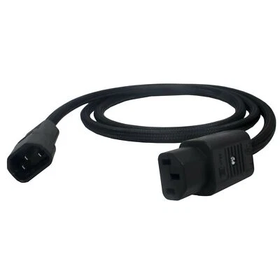 Audiophile Screened IEC Mains Cable. Shielded C13 to C14 Kettle Socket Lead - Image 1 of 2