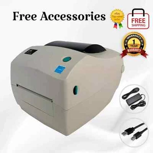 Impresora de etiquetas de código de barras de transferencia térmica Zebra GC420T serie USB de 1 año de garantía - Imagen 1 de 10