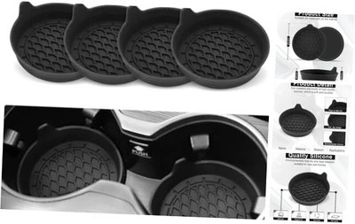 汽车杯架杯垫,硅胶杯架插入件,通用防滑杯 — 第 1/4 张图片