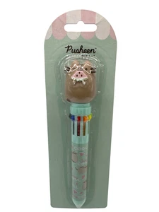 Pusheen The Cat 10 in 1 Colour Ballpoint Pen 3D Pusheen Topper - Picture 1 of 10