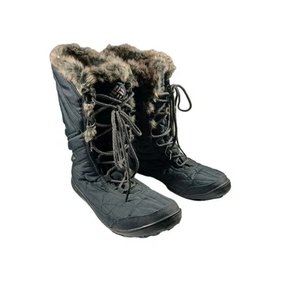 Botas Columbia para mujer talla 10 Minx Mid III impermeables de piel sintética negras BL5964-010 Foto 1 de 4